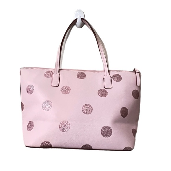kate spade Handbags - Kate Spade Pink Polka Dot Tote Bag